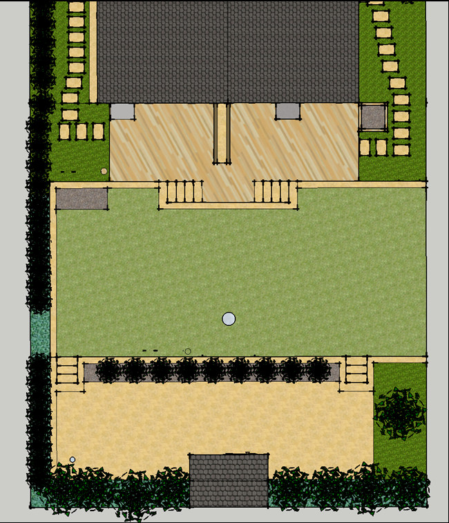 Gartenplan Doppelhaus